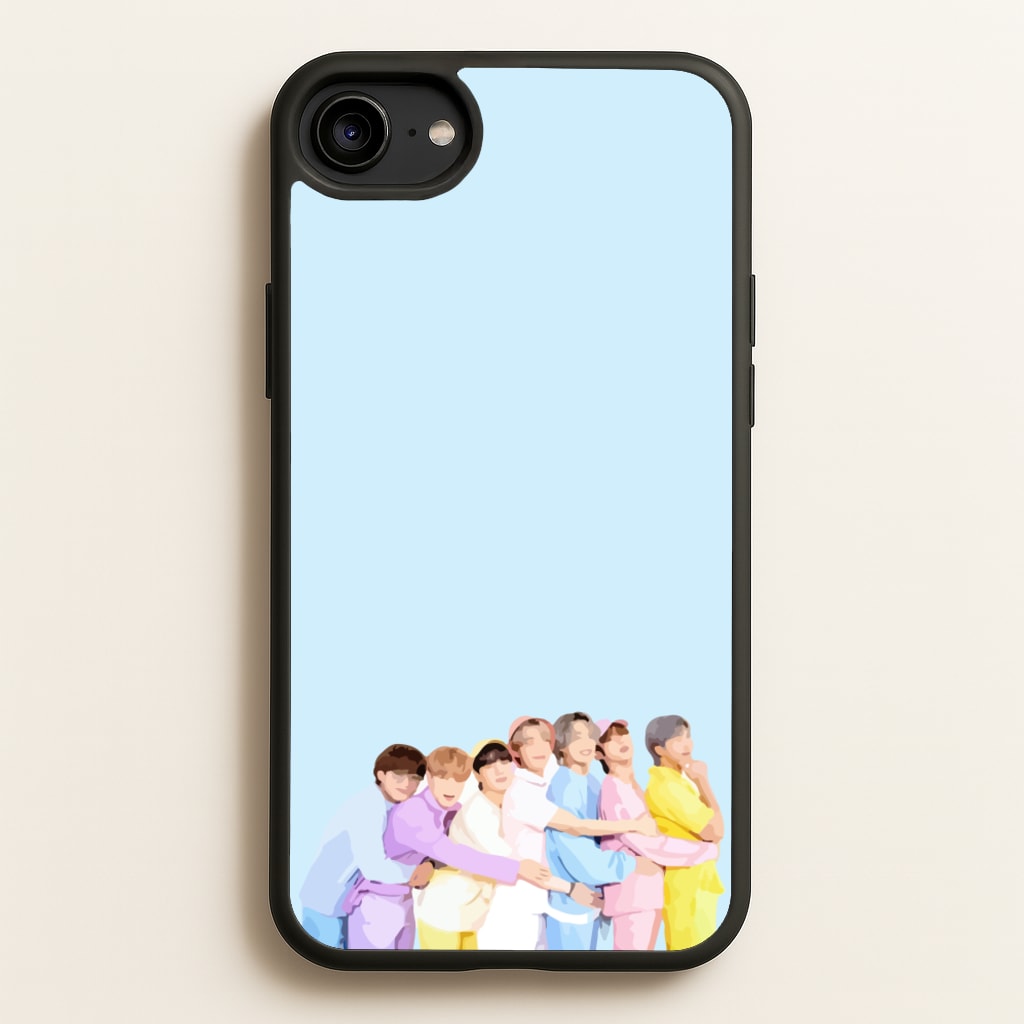 Colourful K-Pop Band Band - BTS Phone Case for iPhone 6 / 7 / 8 / SE
