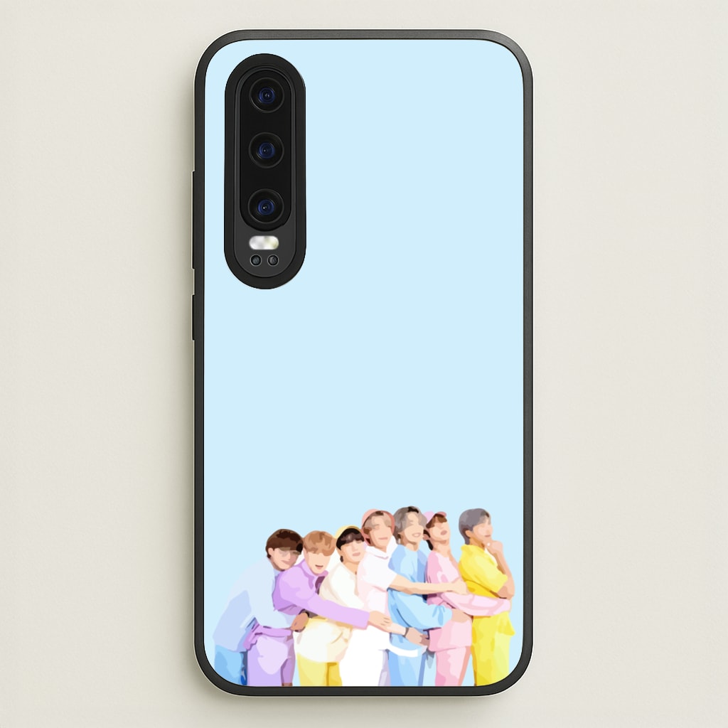 Colourful K-Pop Band Band - BTS Phone Case for Huawei P30