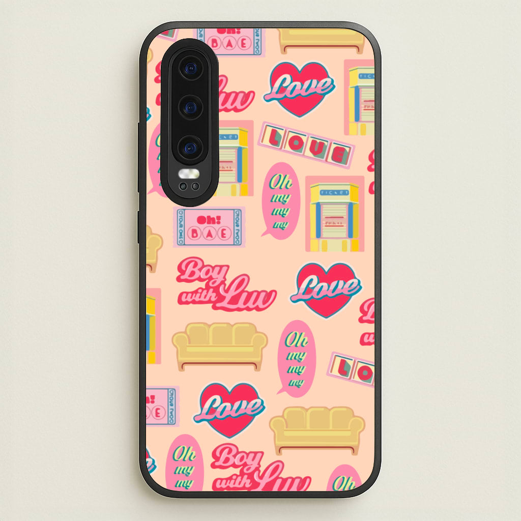 K-Pop Band Icon Pattern - BTS Phone Case for Huawei P30