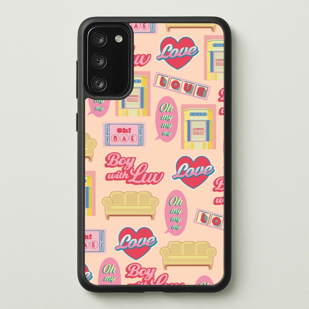 K-Pop Band Icon Pattern - BTS Phone Case for Galaxy A41