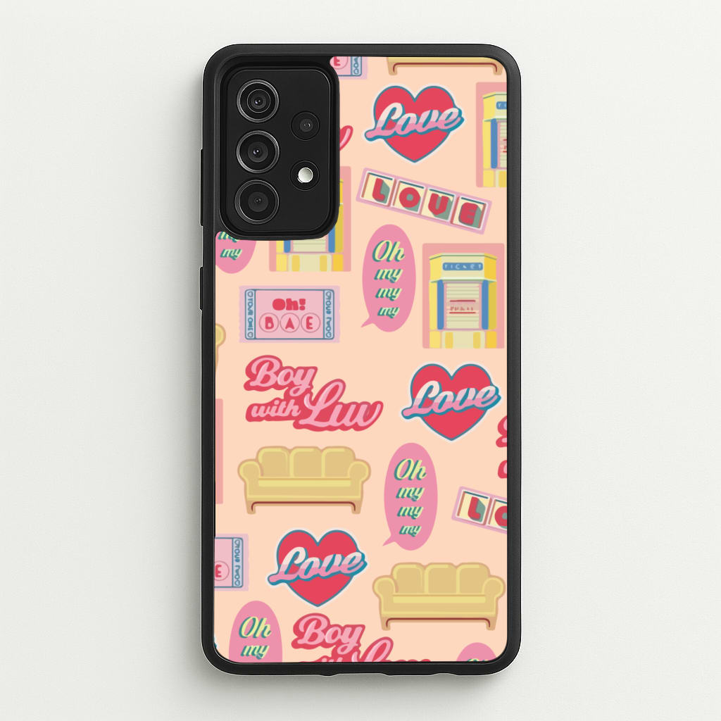 K-Pop Band Icon Pattern - BTS Phone Case for Galaxy A52 / A52s