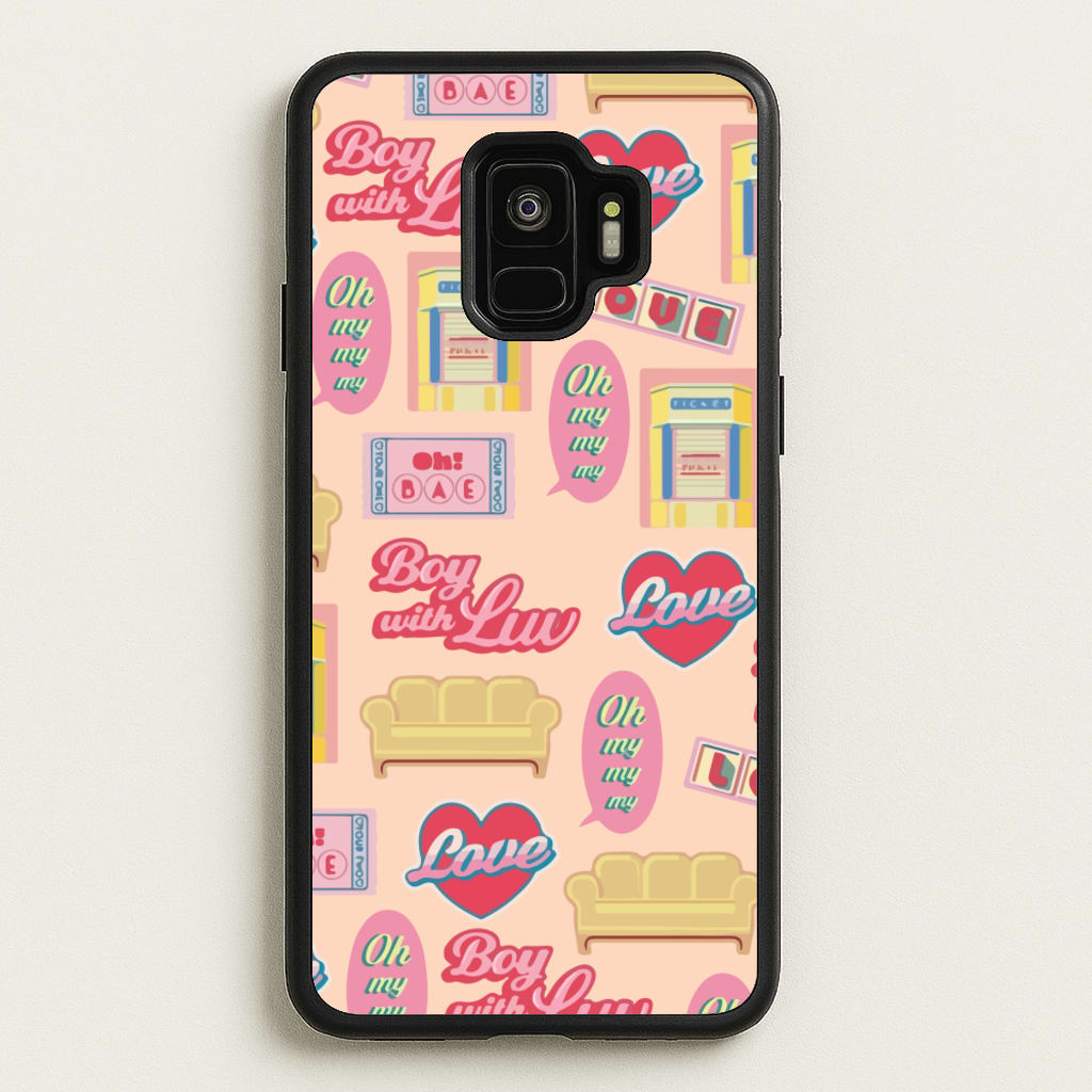 K-Pop Band Icon Pattern - BTS Phone Case for Galaxy S9