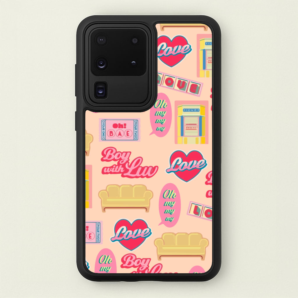 K-Pop Band Icon Pattern - BTS Phone Case for Galaxy S20 Ultra