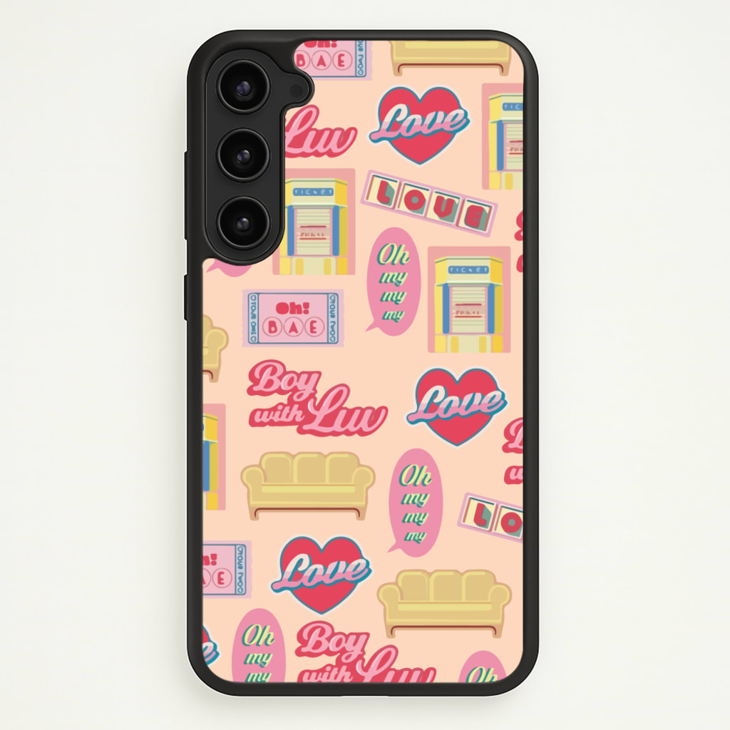 K-Pop Band Icon Pattern - BTS Phone Case for Galaxy S23