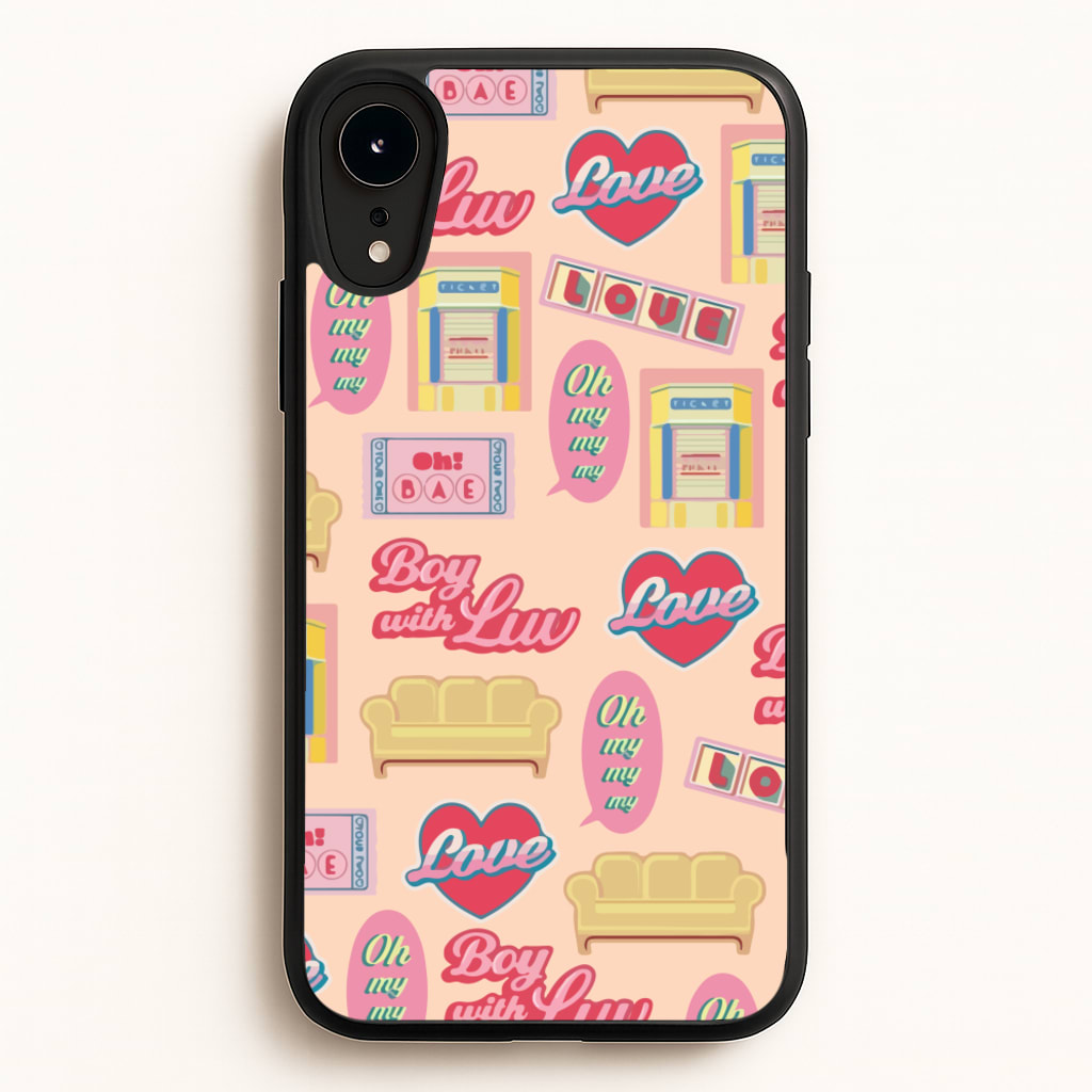 K-Pop Band Icon Pattern - BTS Phone Case for iPhone XR