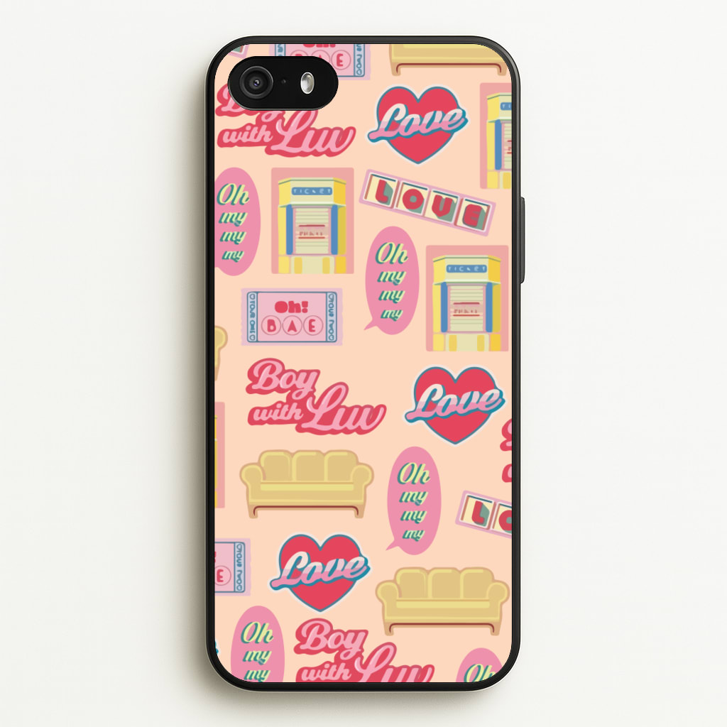 K-Pop Band Icon Pattern - BTS Phone Case for iPhone 5 / 5s / SE 2016