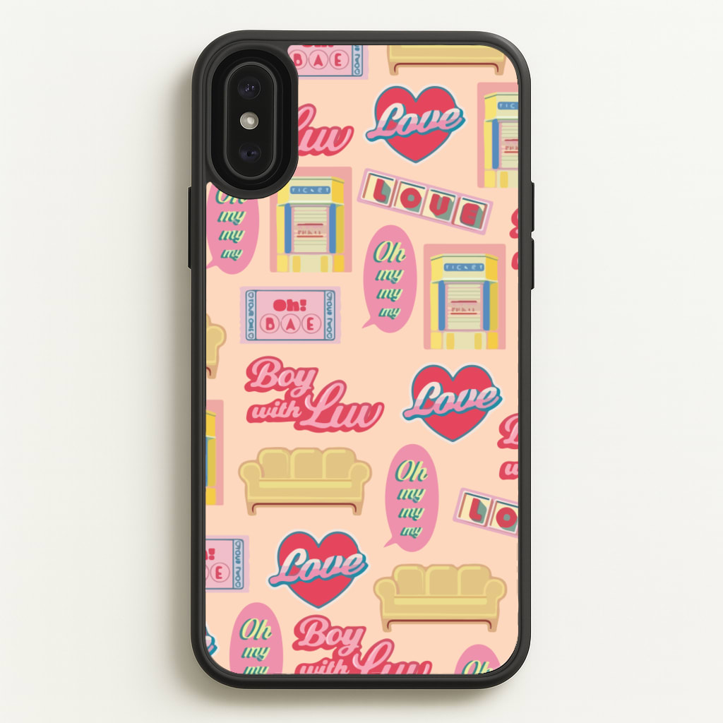 K-Pop Band Icon Pattern - BTS Phone Case for iPhone XS Max