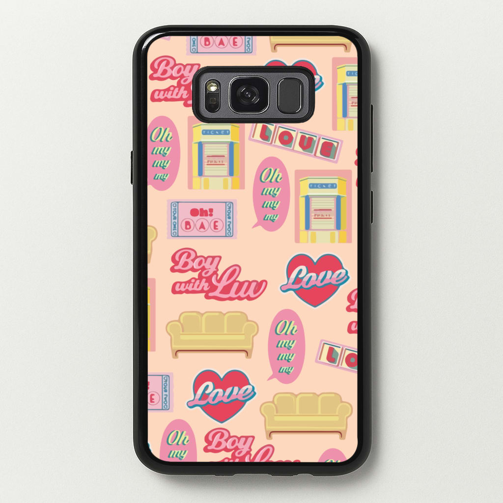 K-Pop Band Icon Pattern - BTS Phone Case for Galaxy S8 Plus