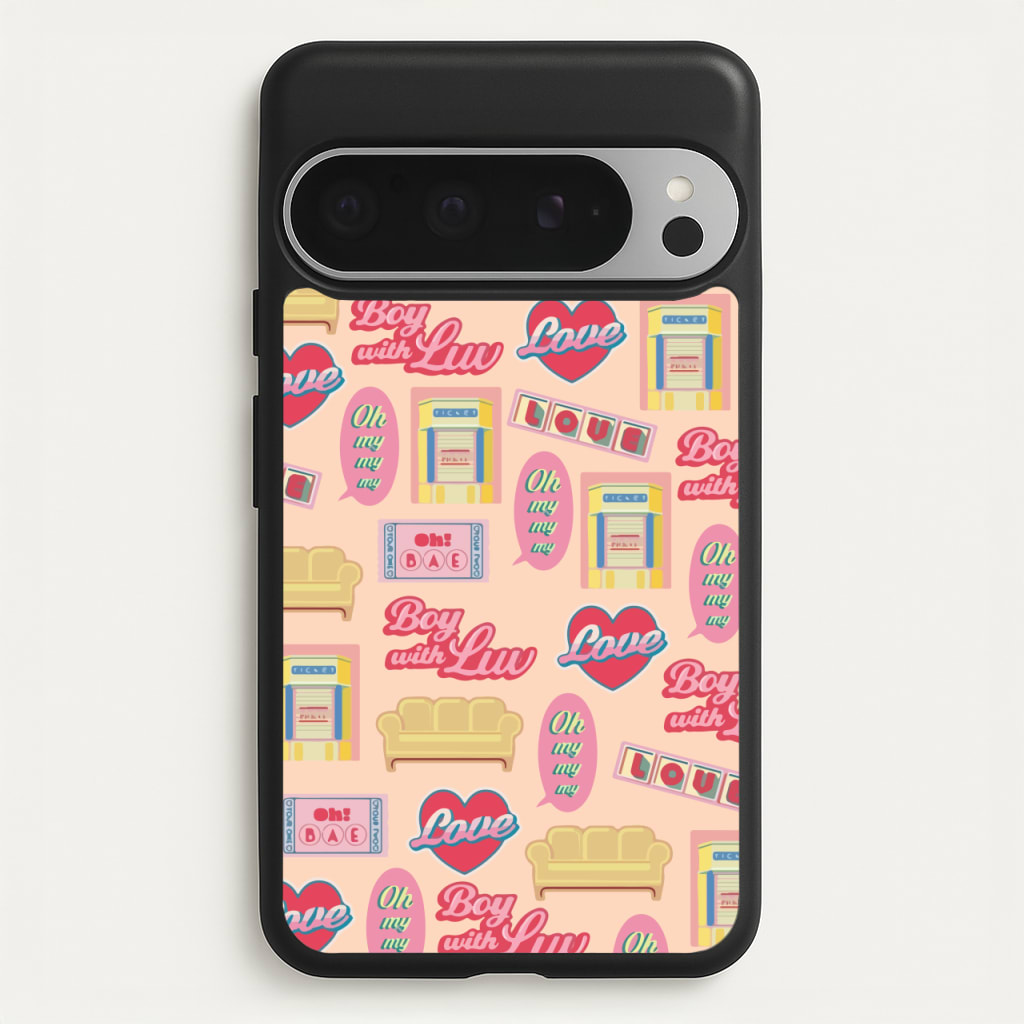 K-Pop Band Icon Pattern - BTS Phone Case for Google Pixel 9 Pro XL