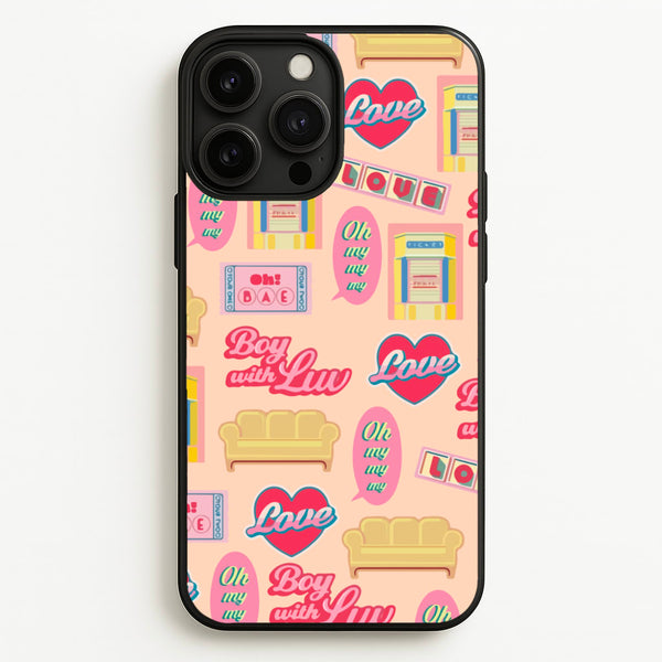 K-Pop Band Icon Pattern - BTS Phone Case for iPhone 13 Pro Max
