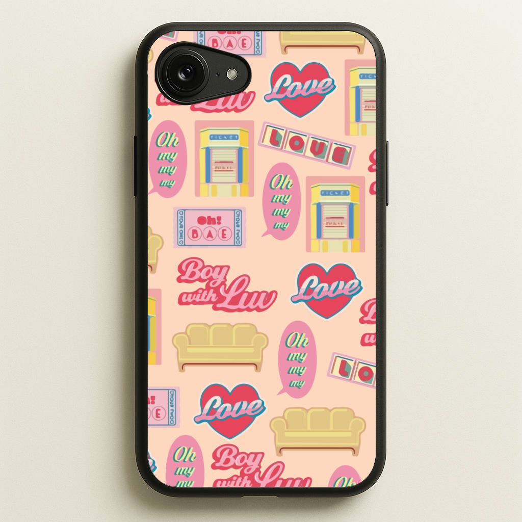 K-Pop Band Icon Pattern - BTS Phone Case for iPhone 16e