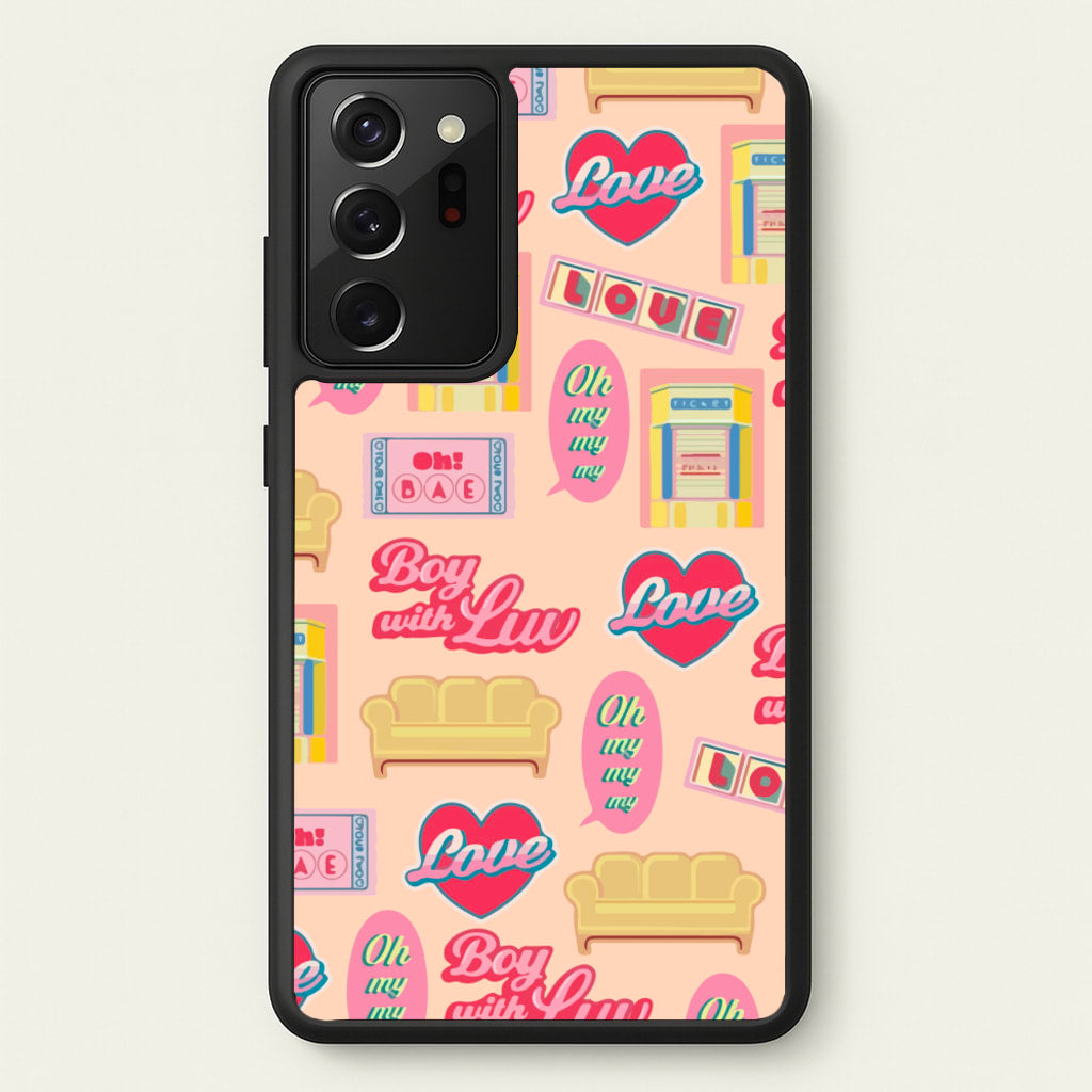 K-Pop Band Icon Pattern - BTS Phone Case for Galaxy Note 20 Ultra