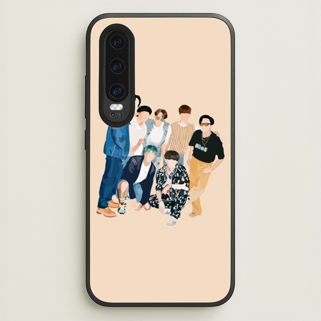 Casual K-Pop Band Band - BTS Phone Case for Huawei P30