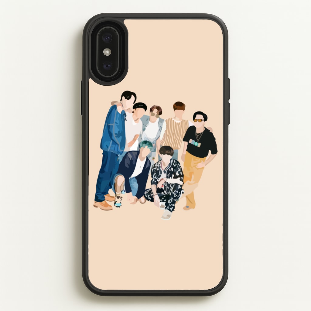 Casual K-Pop Band Band - BTS Phone Case for iPhone XS Max