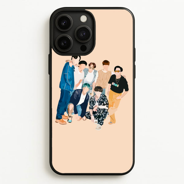 Casual K-Pop Band Band - BTS Phone Case for iPhone 13 Pro Max