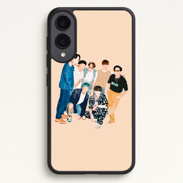 Casual K-Pop Band Band - BTS Phone Case for Galaxy S25 Edge