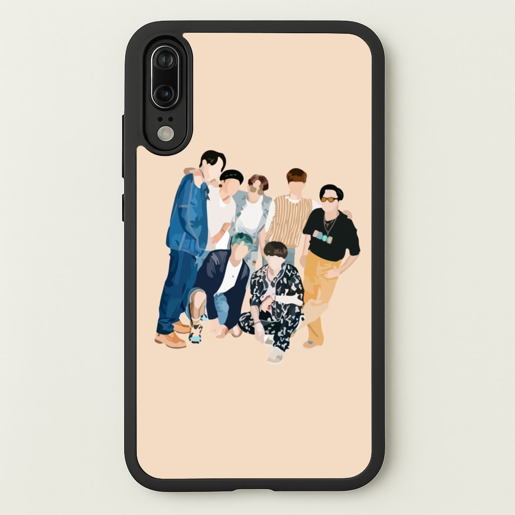 Casual K-Pop Band Band - BTS Phone Case for Huawei P20