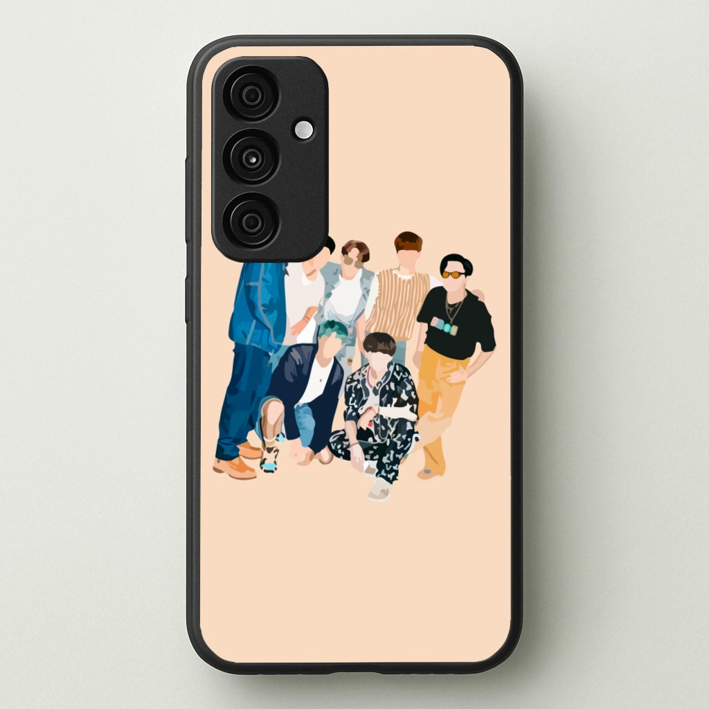 Casual K-Pop Band Band - BTS Phone Case for Galaxy A15