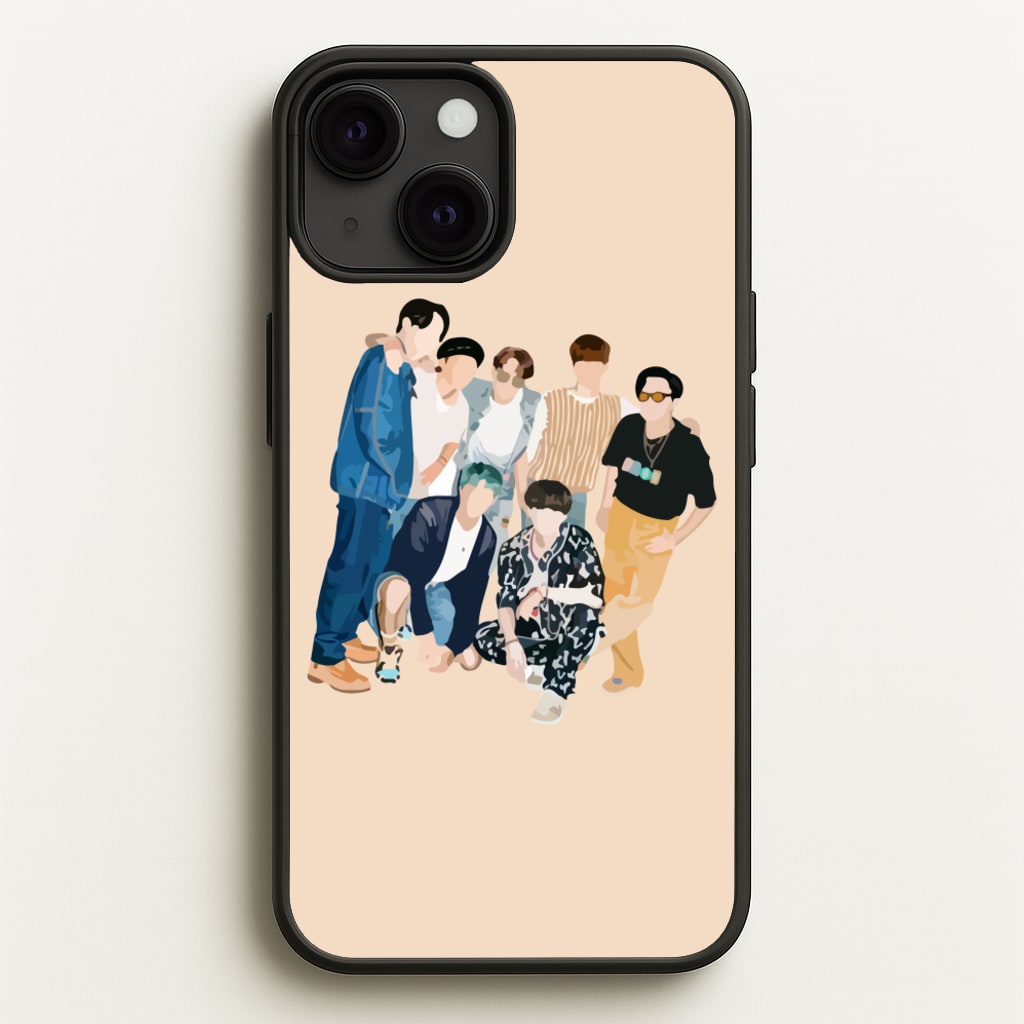 Casual K-Pop Band Band - BTS Phone Case for iPhone 13