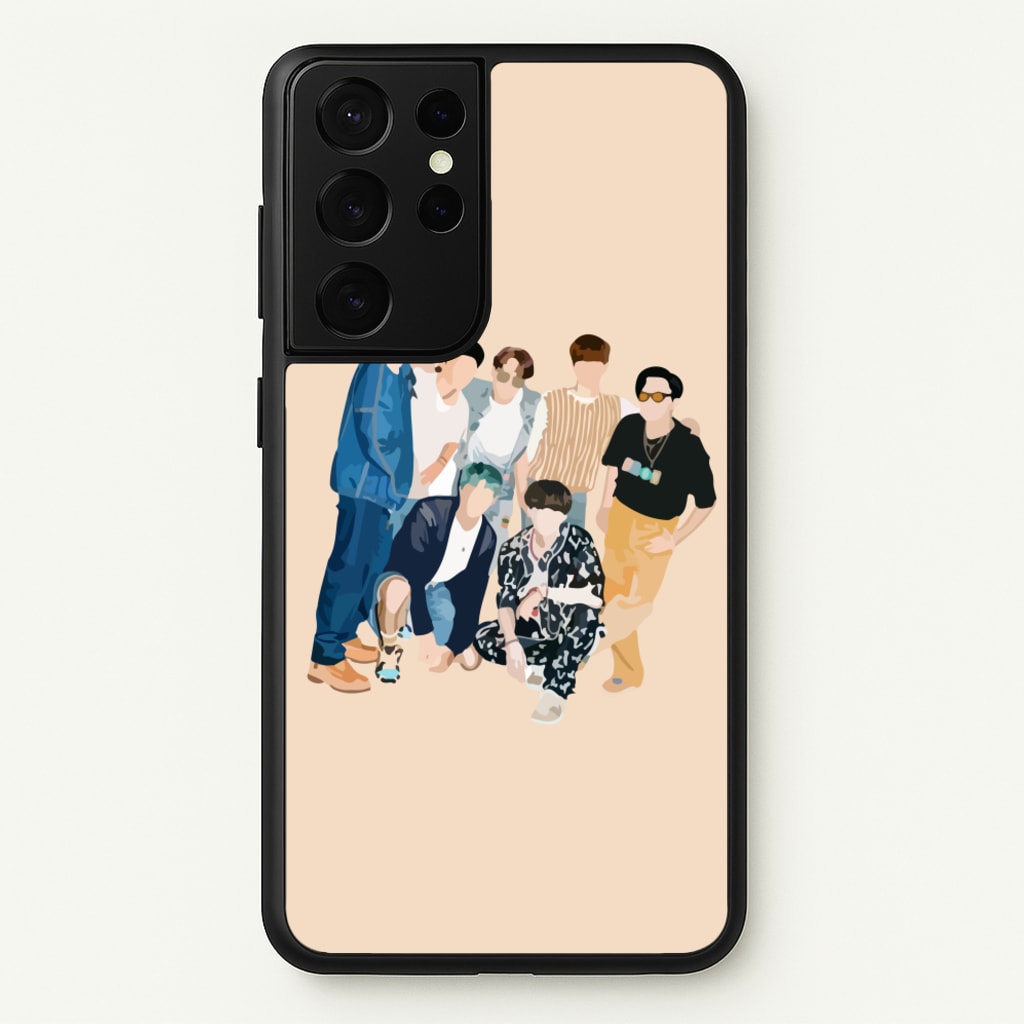 Casual K-Pop Band Band - BTS Phone Case for Galaxy S21 Ultra