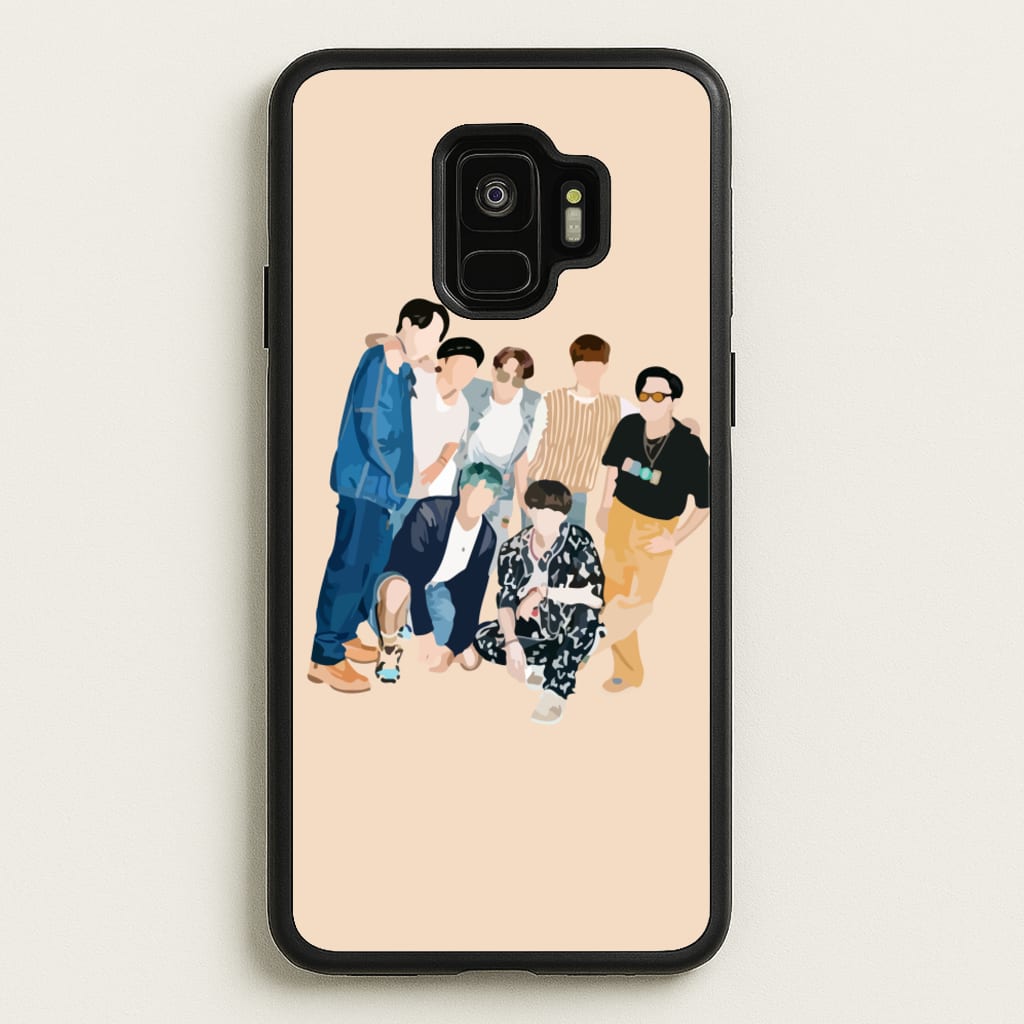 Casual K-Pop Band Band - BTS Phone Case for Galaxy S9