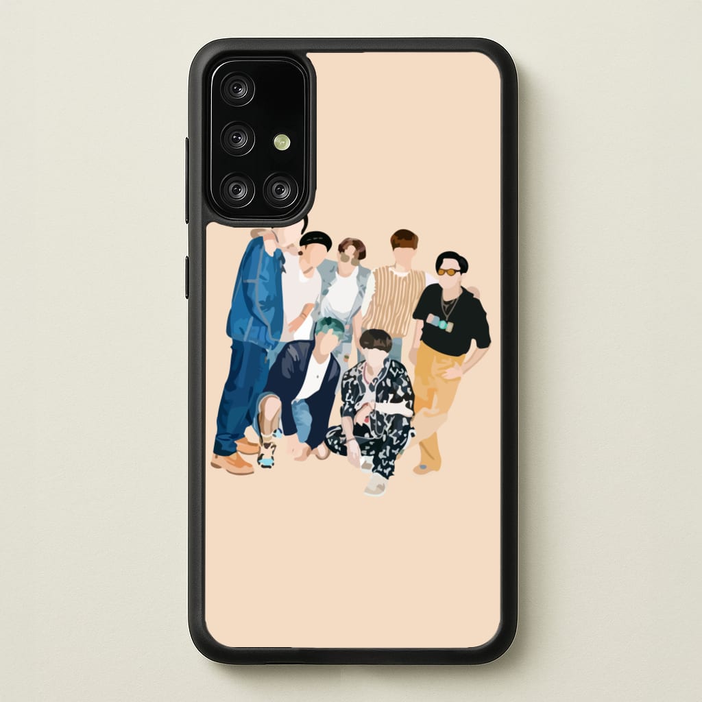 Casual K-Pop Band Band - BTS Phone Case for Galaxy A71