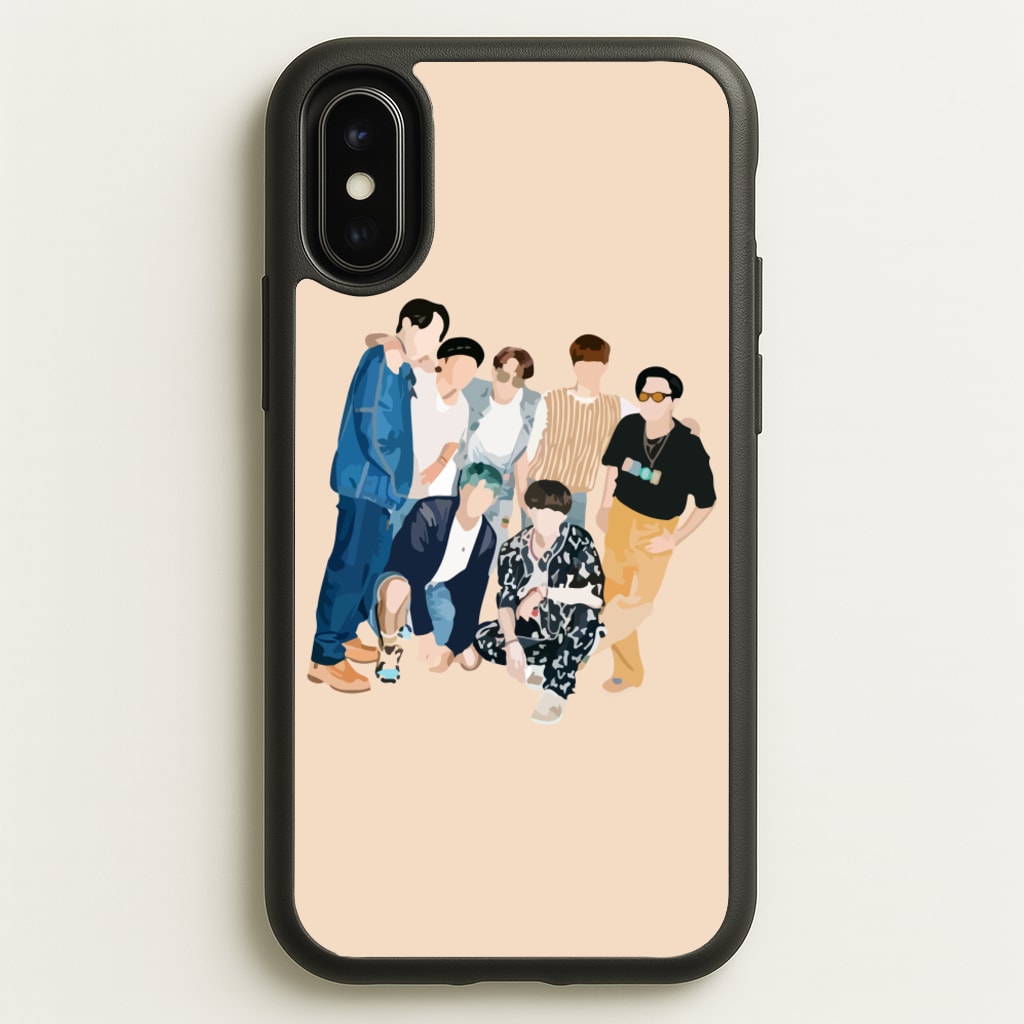 Casual K-Pop Band Band - BTS Phone Case for iPhone X / XS