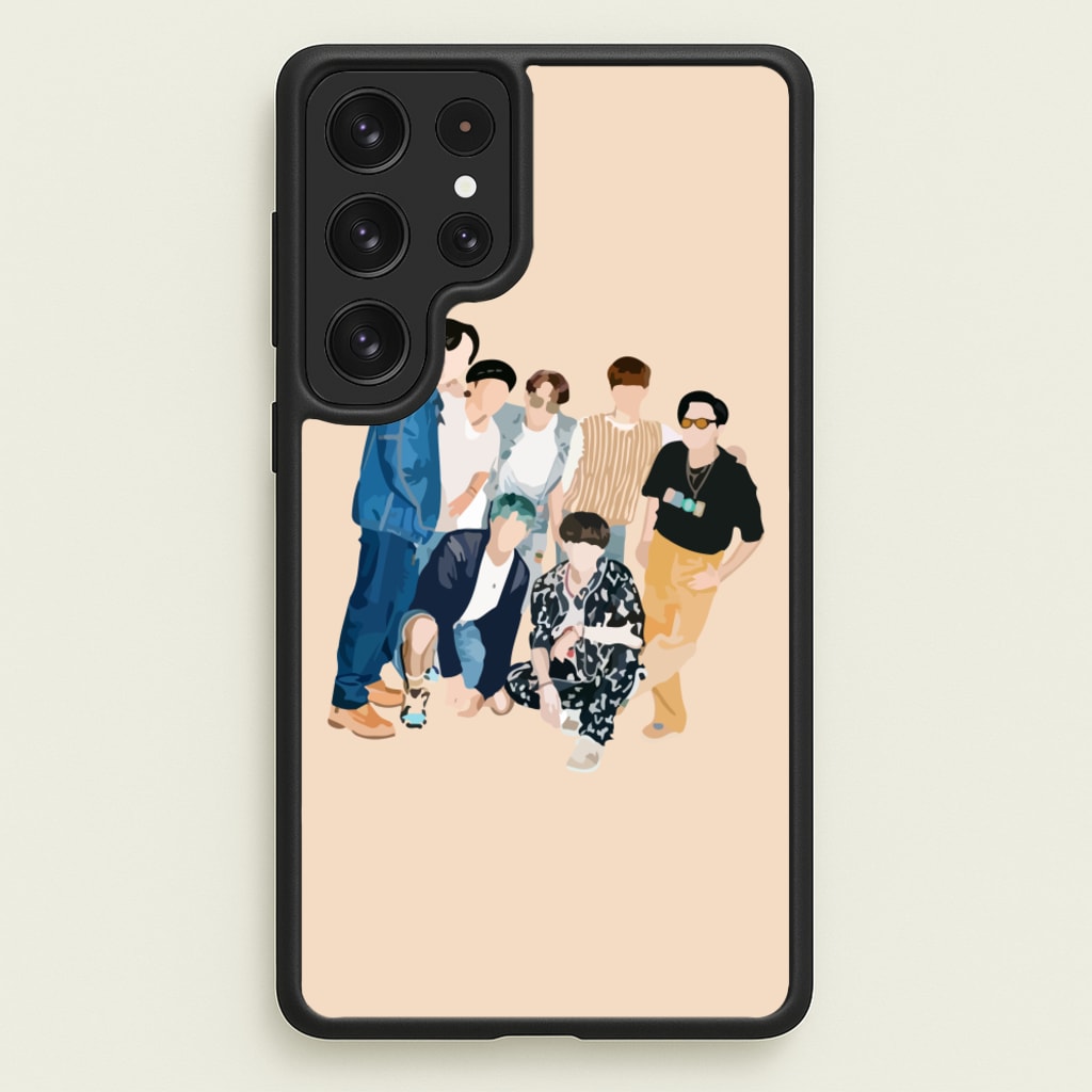 Casual K-Pop Band Band - BTS Phone Case for Galaxy S22 Ultra