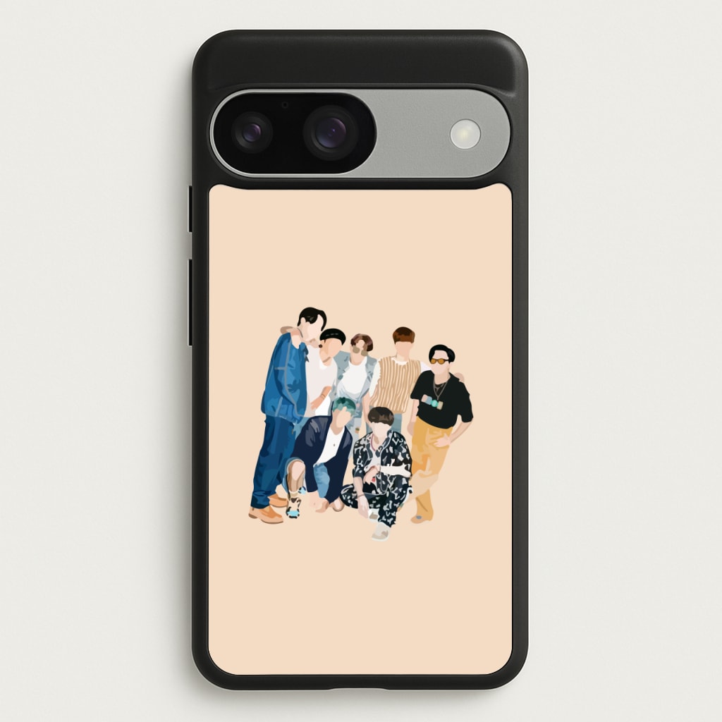Casual K-Pop Band Band - BTS Phone Case for Google Pixel 9 / 9 Pro