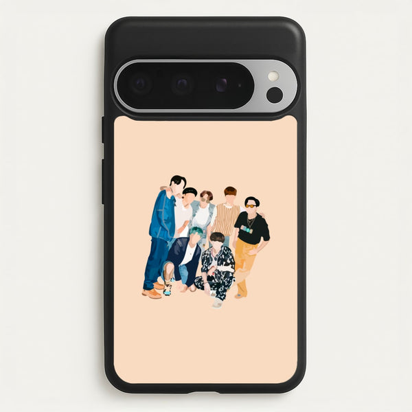 Casual K-Pop Band Band - BTS Phone Case for Google Pixel 9 Pro XL