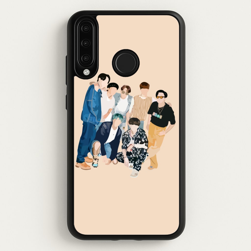 Casual K-Pop Band Band - BTS Phone Case for Huawei P30 Lite