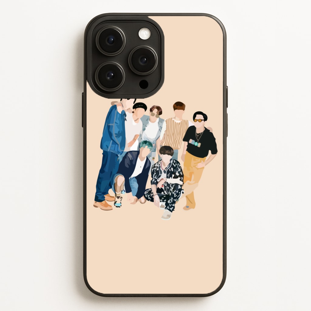 Casual K-Pop Band Band - BTS Phone Case for iPhone 12 Pro Max