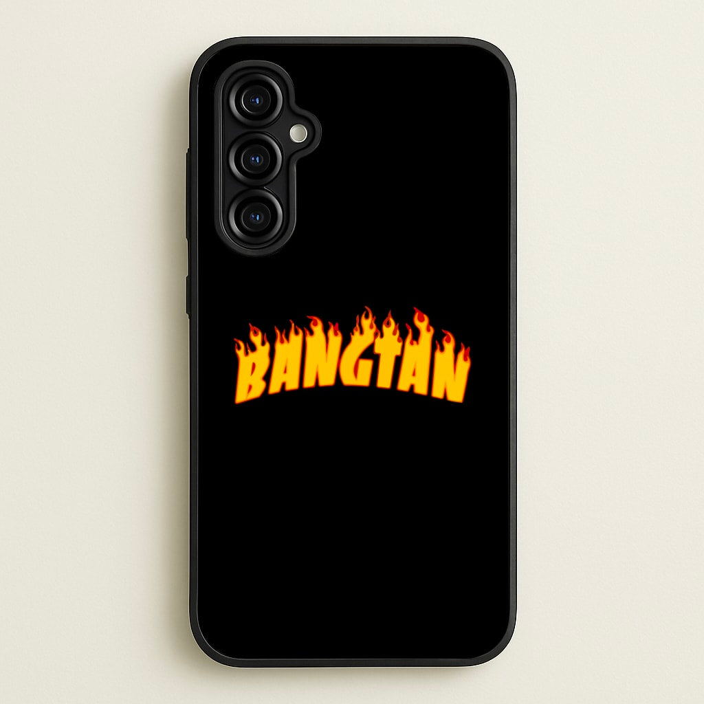 Bangtan Flames - K Pop - BTS Phone Case for Galaxy A54