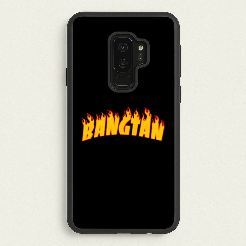 Bangtan Flames - K Pop - BTS Phone Case for Galaxy S9 Plus