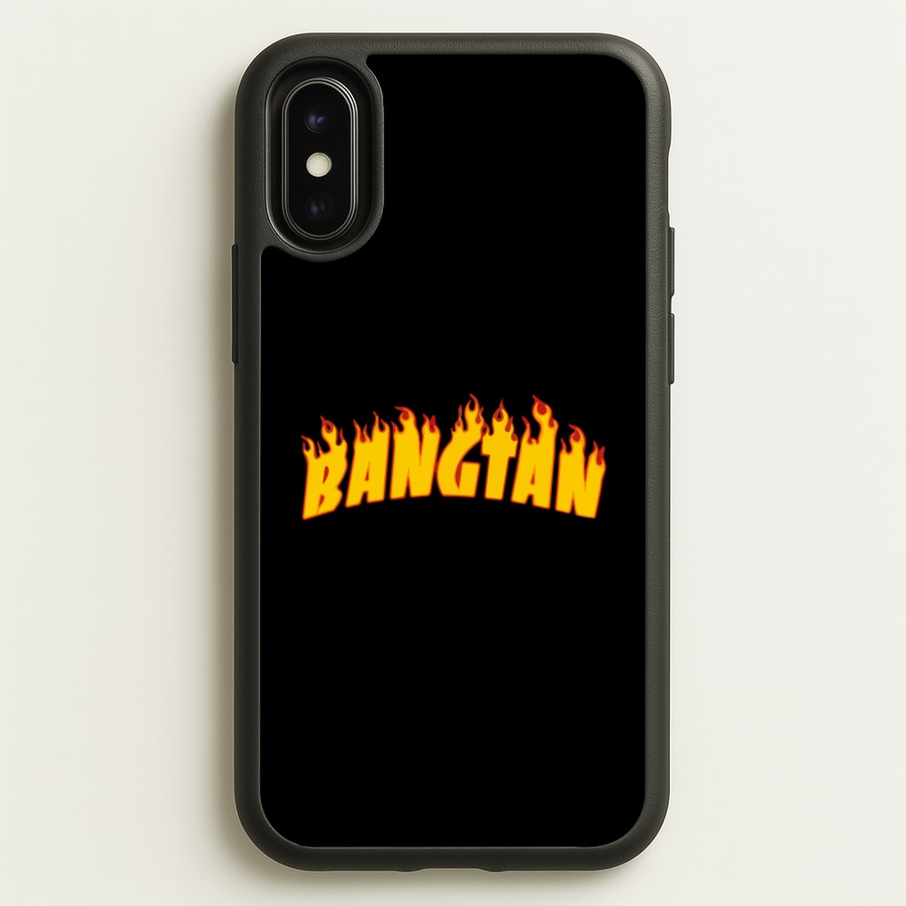 Bangtan Flames - K Pop - BTS Phone Case for iPhone X / XS