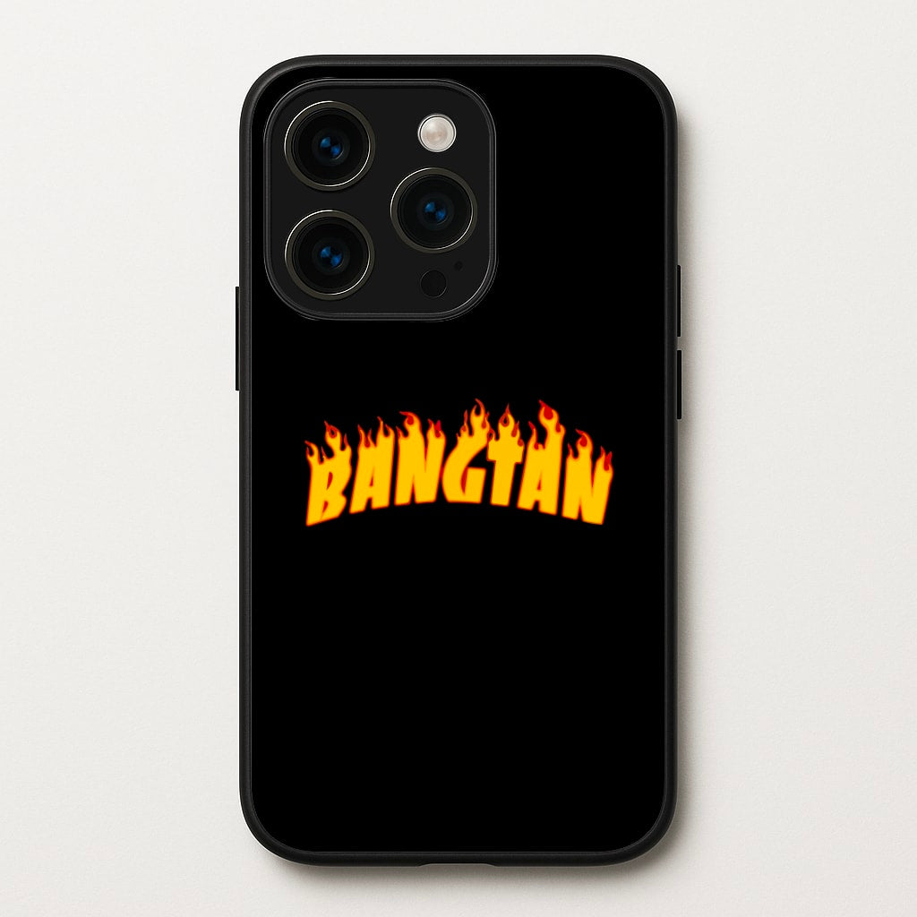 Bangtan Flames - K Pop - BTS Phone Case for iPhone 14 Pro