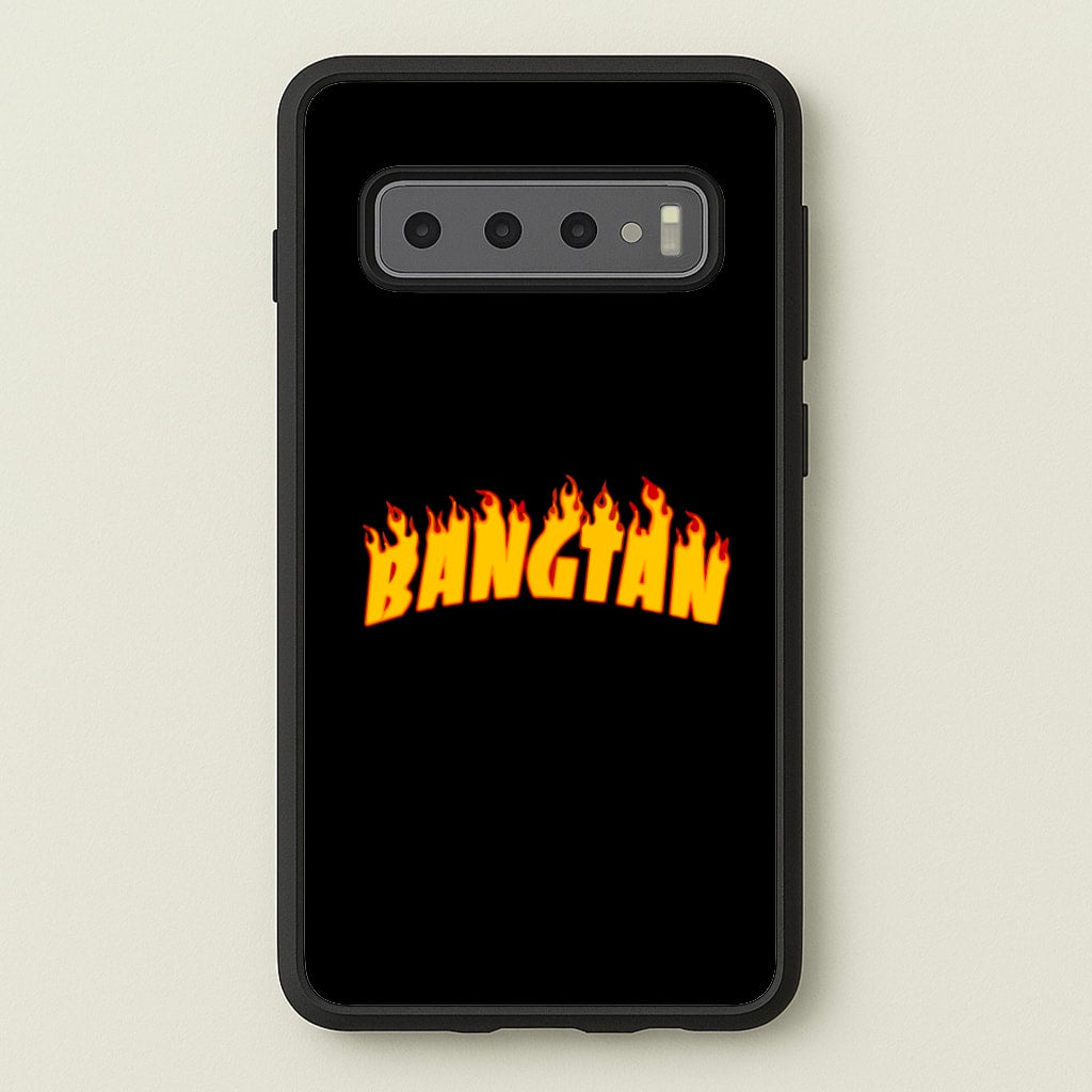 Bangtan Flames - K Pop - BTS Phone Case for Galaxy S10 Plus