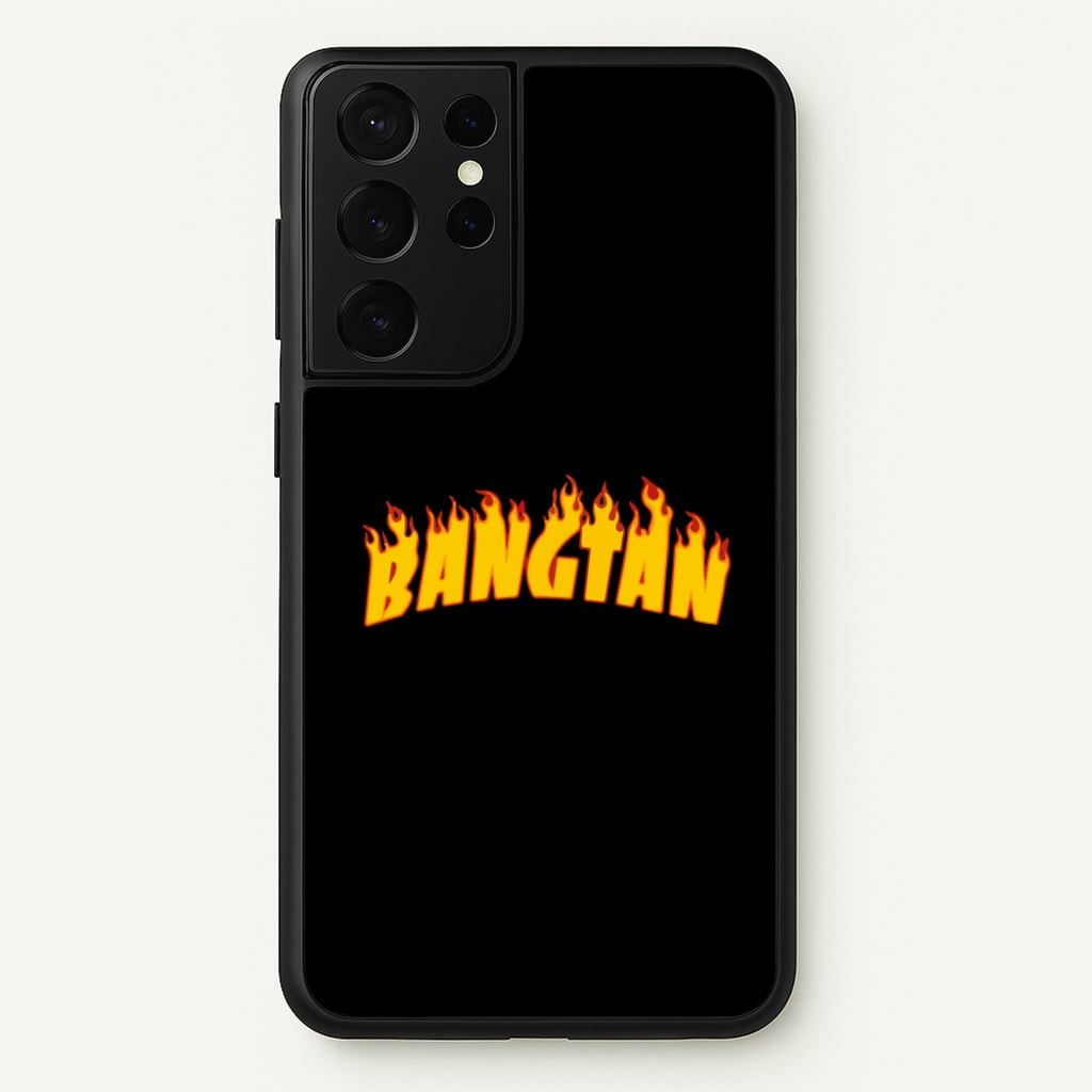 Bangtan Flames - K Pop - BTS Phone Case for Galaxy S21 Ultra