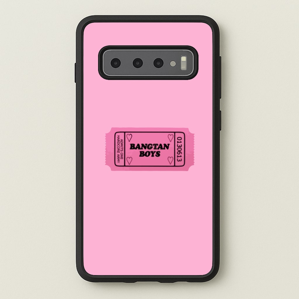 Bangtan Boys Ticket - K Pop - BTS Phone Case for Galaxy S10 Plus