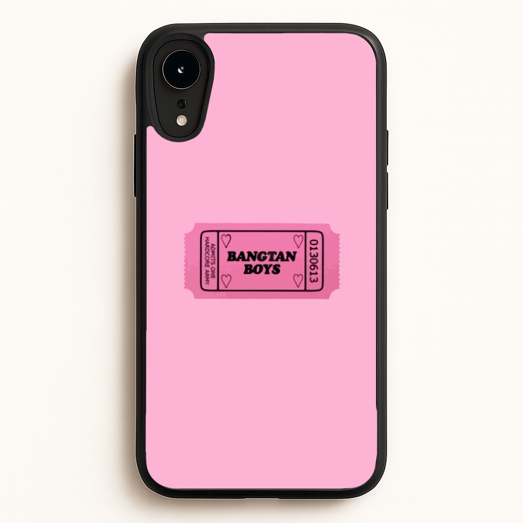 Bangtan Boys Ticket - K Pop - BTS Phone Case for iPhone XR