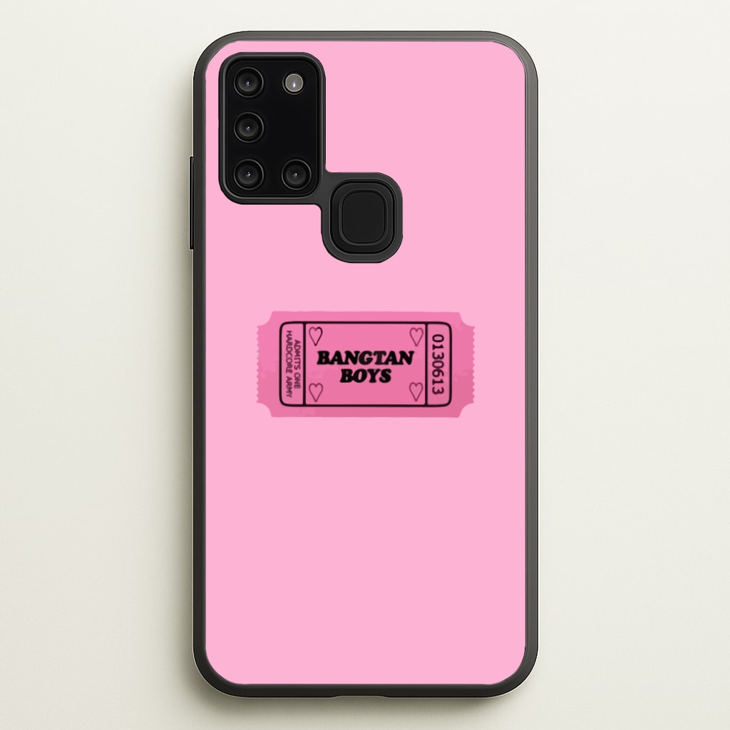 Bangtan Boys Ticket - K Pop - BTS Phone Case for Galaxy A21s
