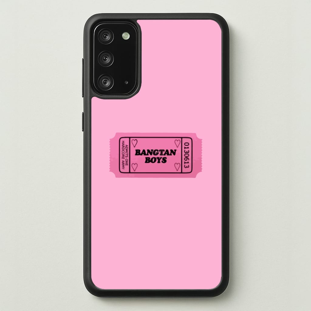 Bangtan Boys Ticket - K Pop - BTS Phone Case for Galaxy Note 20