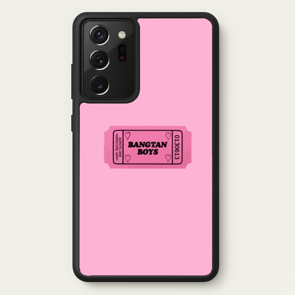Bangtan Boys Ticket - K Pop - BTS Phone Case for Galaxy Note 20 Ultra