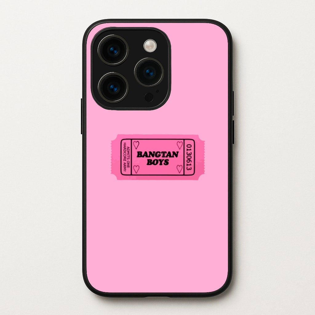 Bangtan Boys Ticket - K Pop - BTS Phone Case for iPhone 15 Pro