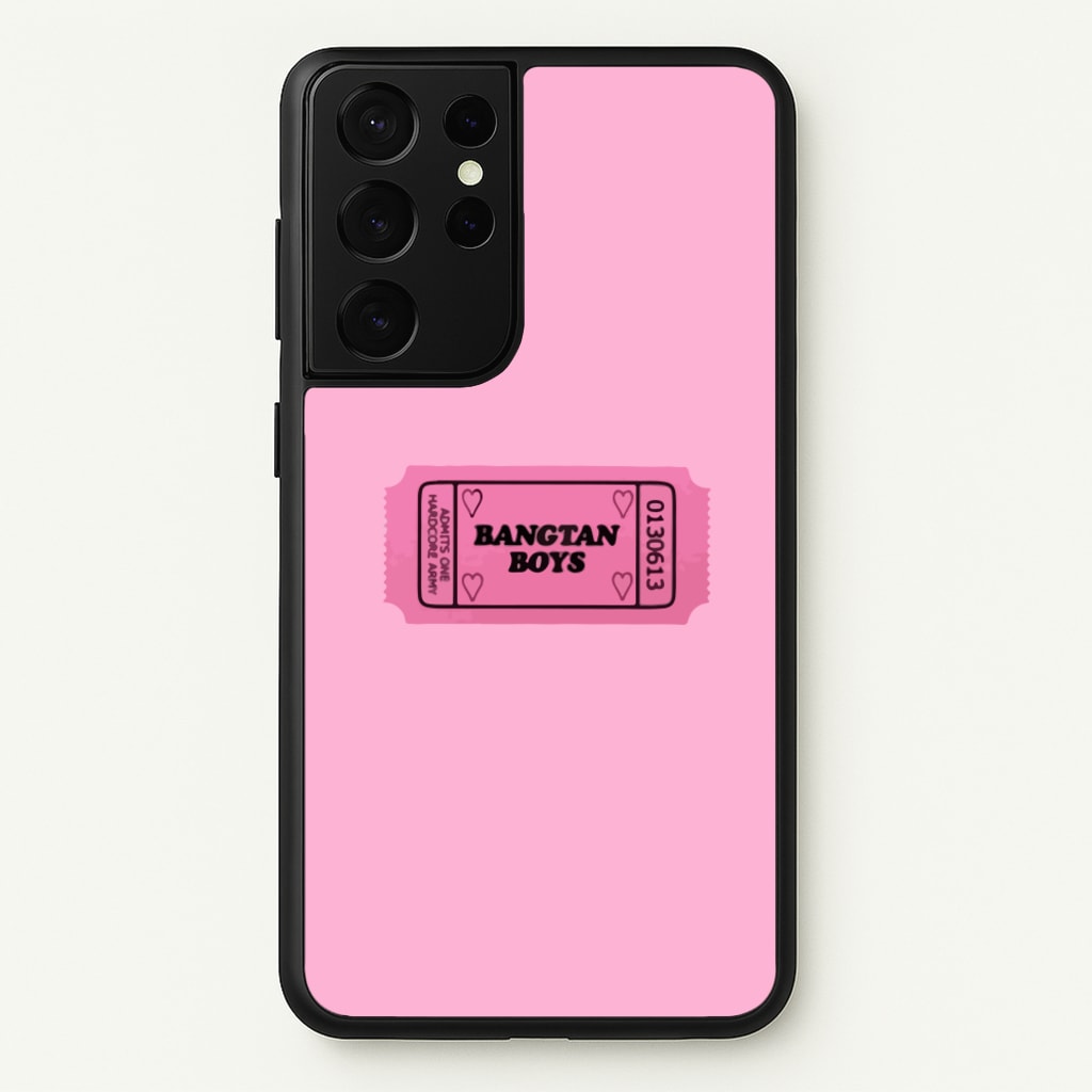Bangtan Boys Ticket - K Pop - BTS Phone Case for Galaxy S21 Ultra