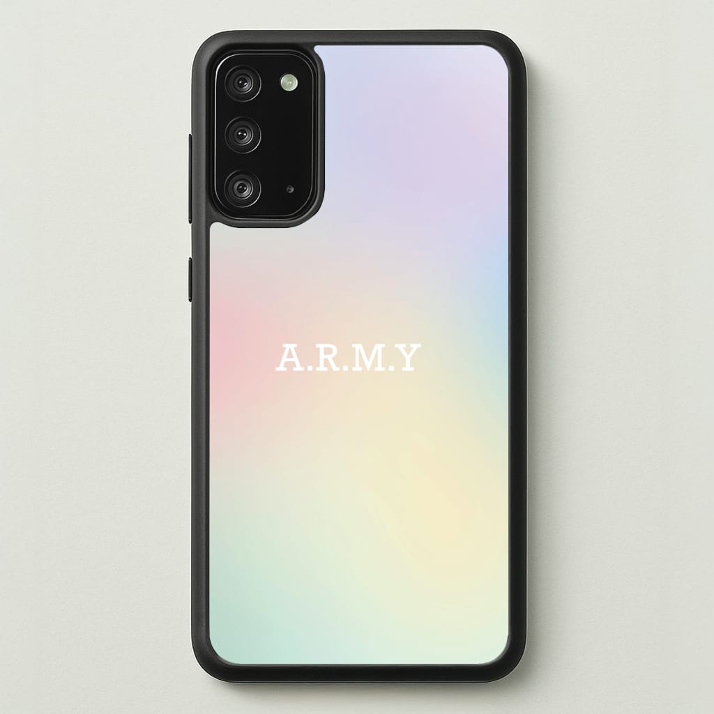 A.R.M.Y - K Pop - BTS Phone Case for Galaxy Note 20