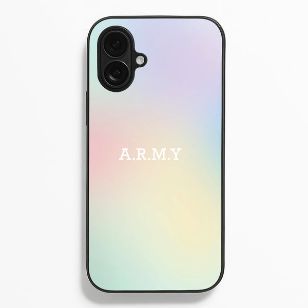 A.R.M.Y - K Pop - BTS Phone Case for iPhone 16 Plus