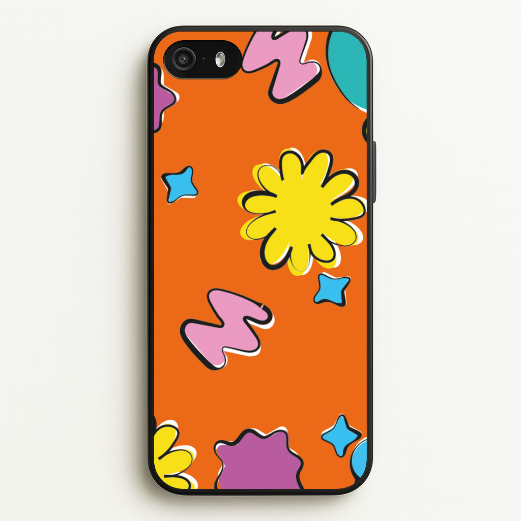 K-Pop Band Flowers Patterns - BTS Phone Case for iPhone 5 / 5s / SE 2016