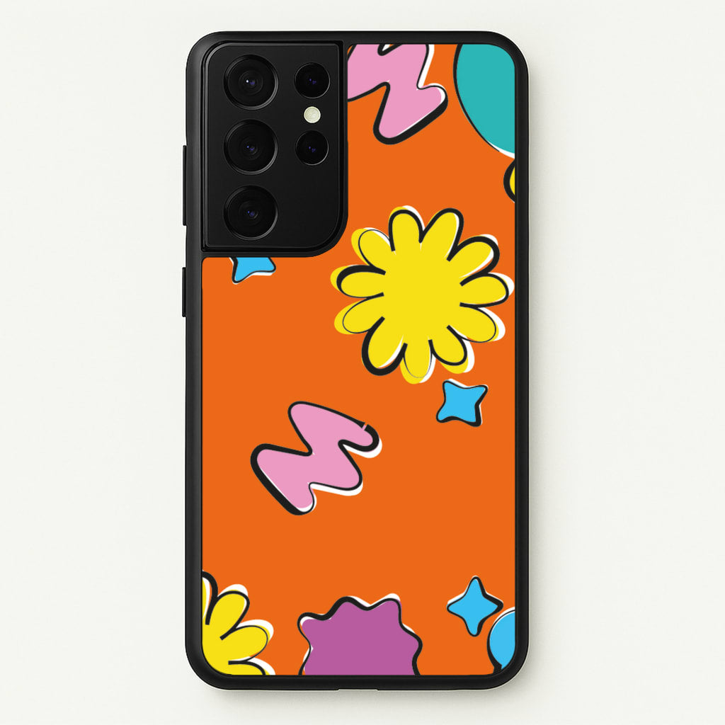 K-Pop Band Flowers Patterns - BTS Phone Case for Galaxy S21 Ultra