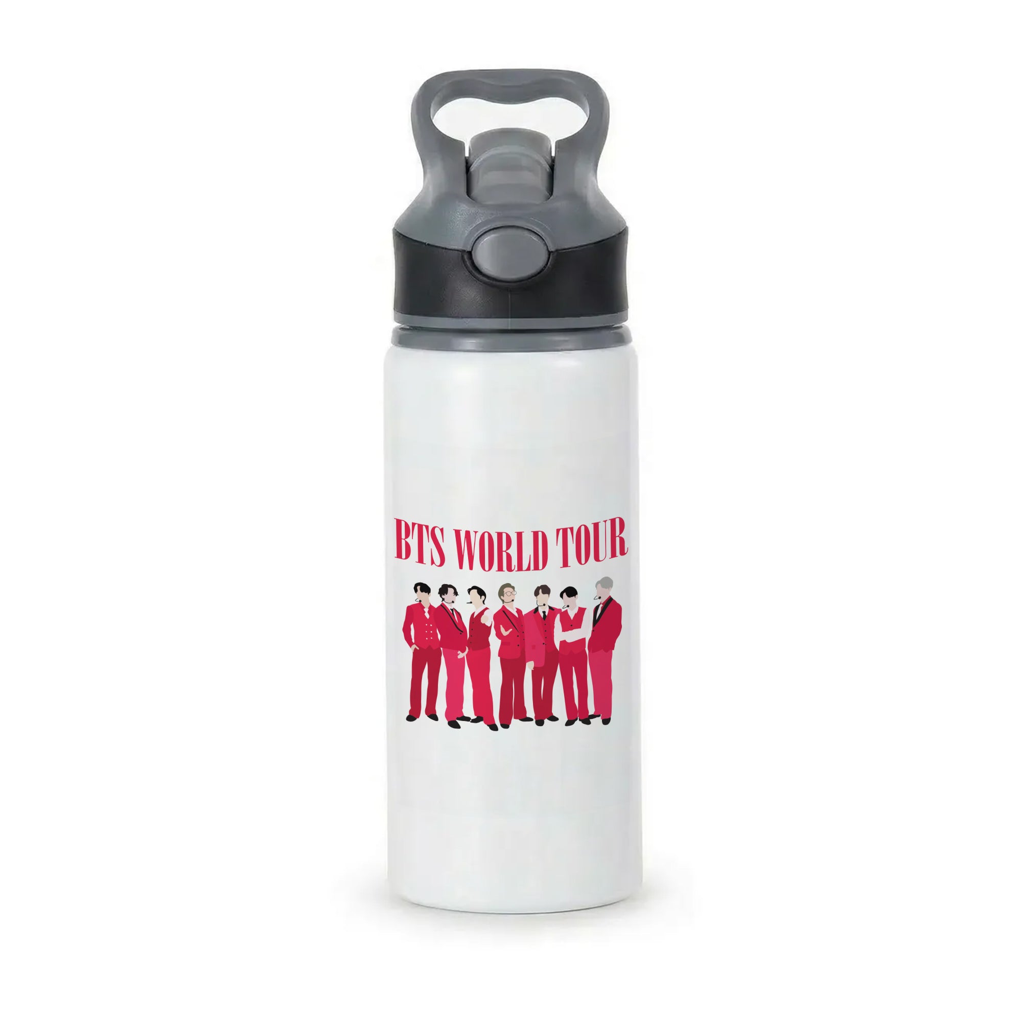 K-Pop Band World Tour 2026 Active Water Bottle - Black